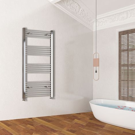 Acezanble 1400x450mm(HxW) Chrome Straight Central Heating Towel Rail HeatingTowel Radiator