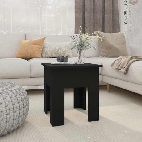vidaXL Coffee Table Black 40x40x42 cm Engineered Wood (1/5)