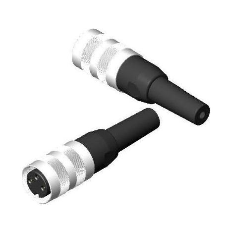 Connecteur DIN RS PRO, 3 contacts, Femelle, Montage sur câble, A souder ( Prix pour 1 )