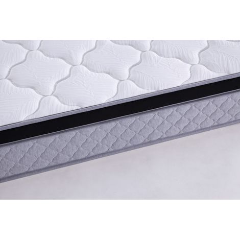 Matelas à ressorts ensachés, 140×200 cm, épaisseur 25 cm, fermeté H3, modules ergonomiques pour soutien lombaire, matelas enroulé (1/5)