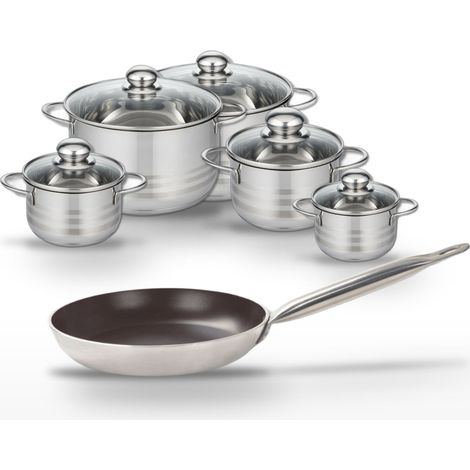 Lot Poêle 28cm & 5 Faitouts Elo Bistro Line (1/5)
