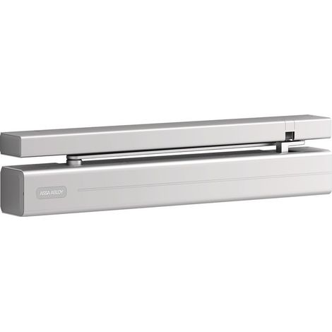 Ensemble de ferme-porte sur rail de guidage DC 700 CM/ G-150 argenté EN 3-6 Installation normale côté charnières