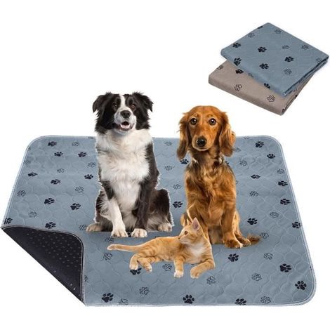 2Pcs 90 80cm Tapis Educateur Chien Ultra Absorbant,Tapis pour Chien Lavable Antidérapant,Tapis de Dressage Réutilisable pour (1/4)