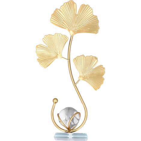 Dekoratives Kristall- und Eisenblatt-Ornament (1/5)
