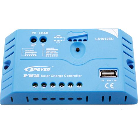 Régulateur solaire USB LS1012EU 10A 12V EPEVER (1/3)