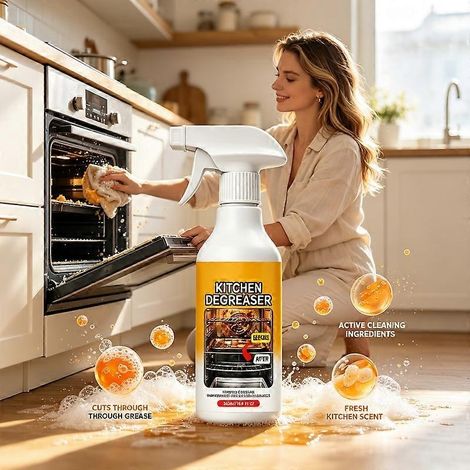1 pièceNettoyant pour grils Greasekiller en spray 300 ml, dégraissant puissant pour barbecue, action rapide et efficace pour les grils, plaques de cuisson et toutes les surfaces de cuisine. (1/5)