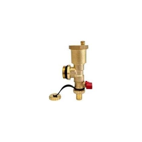 Collettore per riscaldamento a pavimento - Valvola di scarico automatica per riscaldamento a pavimento in rame (32mm)