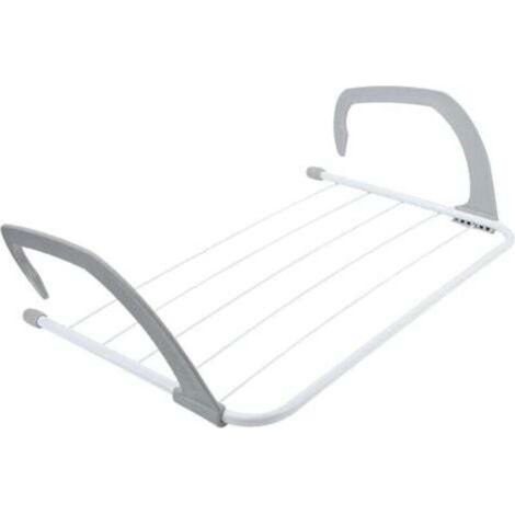 Portable Clothes Drying Rack, Foldable and Retractable Clothes Drying Rack for Balcony Railings, Window Sills, Folding Towel Rack, Clothes Hanger