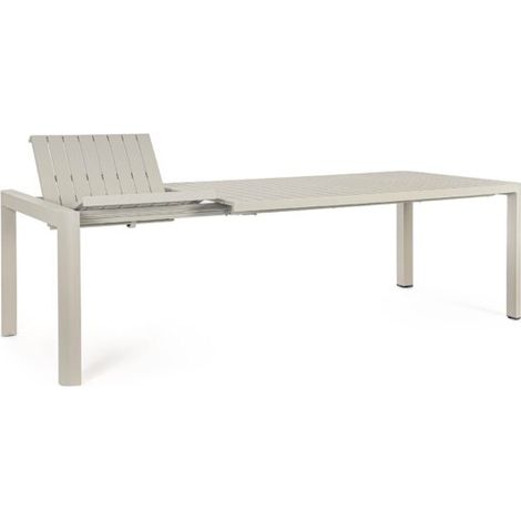 Kiplin ausziehbarer Tisch 180-240x100x77,5 cm, Aluminium, Rastin-Finish