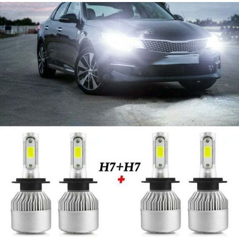 Ampoules de phares 9005 HB3 (feux de route/croisement) et ampoules LED H11 (feux de brouillard) pour Kia Niro 2017-2019 (lot de 4). (1/4)