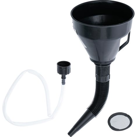BGS Öl-Einfülltrichter-Satz mit flexiblem Rohr und Schlauch Ø 135 mm 3-tlg. (1/5)