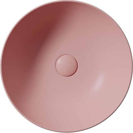 Vasque à poser PURA en céramique Ø 42 cm, blush mat