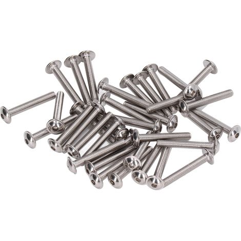 M5x30mm Zylinderkopf-Innensechskantschrauben, Packung mit 50 Schulterschrauben aus Edelstahl A2-70, Kopfschrauben für robuste Befestigungen. (1/5)