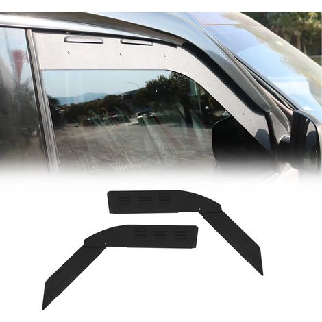 OMAC Grille d'aération de Fenêtre de Voiture Airvent Compatible avec VW Transporter T2 1967 à 1979, Grille de Ventilation Aérateur de Fenêtre, 2 Pcs Noir (1/5)
