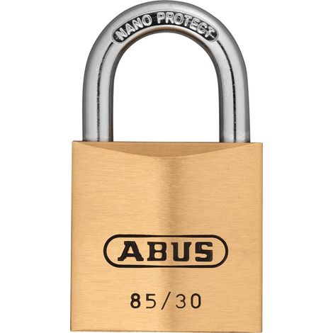 ABUS AV-Vorhangschloss 85/30, gleichschließend, Messing massiv