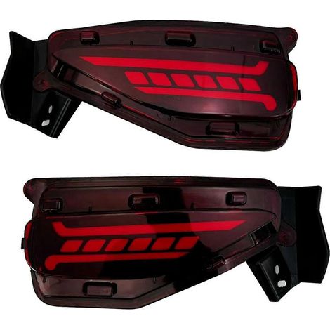 LED-Rückstoßstangenleuchte für Toyota Fortuner 2015-2019 – Rot & Schwarz