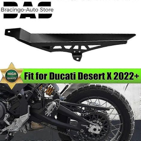 Schutzabdeckung, Kettenschutz, Kotflügelverlängerung, Aluminium-Dekor, Motorradzubehör für Ducati DesertX 2022-2023--