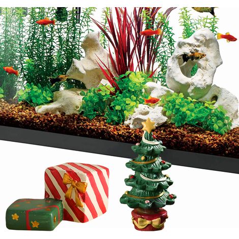 Aquarium-Weihnachtsbaum-Geschenkbox aus Kunstharz, Dekoration für die Weihnachtslandschaft (1/5)