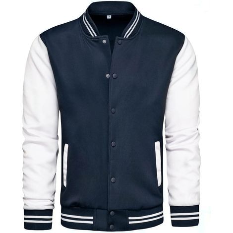 Herren-Baseball-Sweatshirt Recea XXL, marineblau und weiß