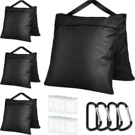 Lot de 4 Sac de Sable Résistants, 58x26cm Sacs de Lestage,pour Renforcer Lestage, Sac de Sable pour Tente, Parasol (1/5)