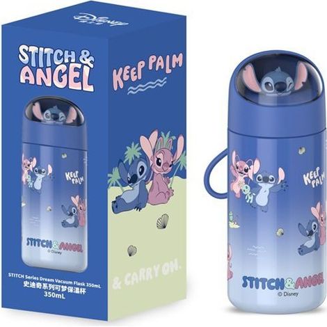 KLVGTIFS PU - Thermos en Acier Inoxydable, 350ml Thermos De Dessin Animé En Acier Inoxydable Pour Enfants Réutilisable Étanche Bouteille d'eau (1/4)