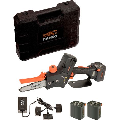 Kit Motosierra BAHCO electrica sin cable + 3 baterias (1/5)