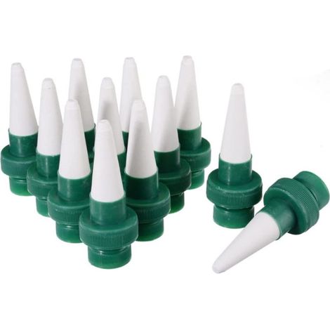 CCYKXAPointes arrosage automatiques 12 pièces système de piquets d'arrosage céramique pour fleurs et irrigation goutte à goutte (1/5)