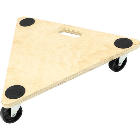 PrimeMatik - Plateforme triangulaire de chariot et chargement  avec roulettes 545 mm (1/5)