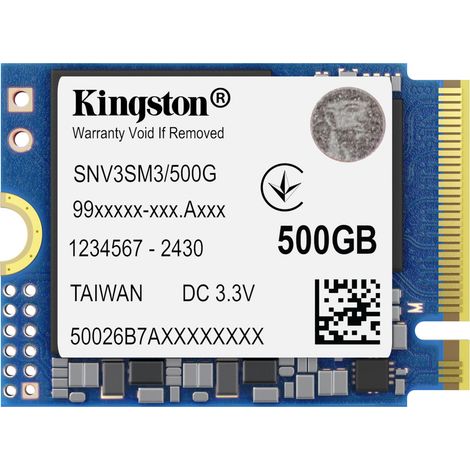 Kingston Technology 500G NV3 M.2 2230 NVMe SSD (1/4)