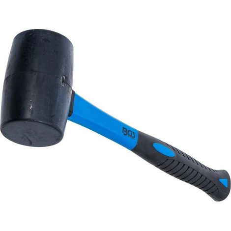 Maillet Caoutchouc 500 g D.60 mm - Manche Fibres de Verre - Résistant et Léger, Pro - D-Work (1/5)