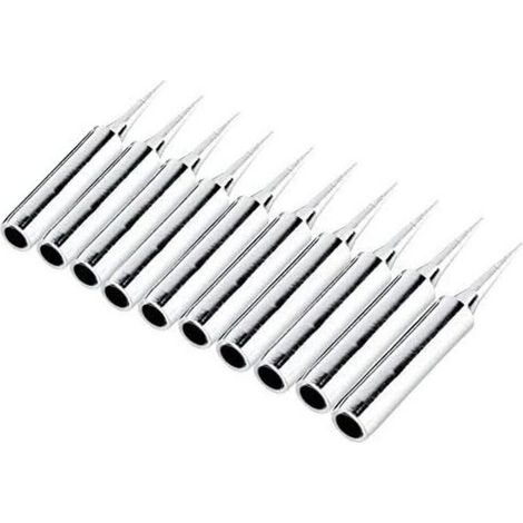 10Pcs 900M-T-I Pointe de Fer à Souder en Cuivre Plaqué Nickel - Fer pour Station de Soudage Forme I