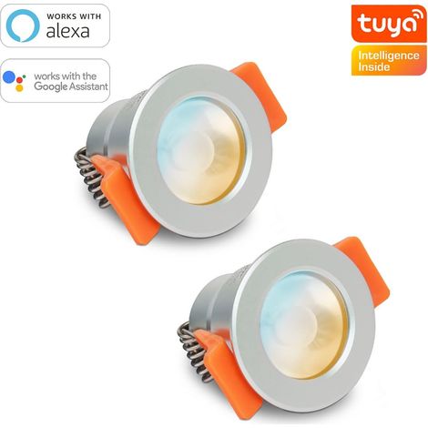 Smartes MiBoxer LED Einbaustrahler Set 3W 12V IP66 - Lichtfarbe: CCT Dual Weiß - Anzahl: 2x