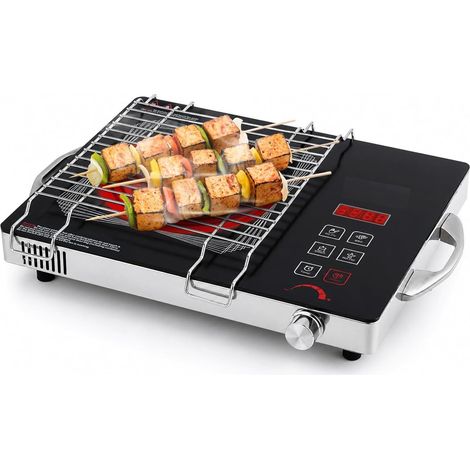 Household smokeless electric ceramic oven grill rack, meat grill, baking tray, grilling net, multi-functional electric grill rack (1/4)