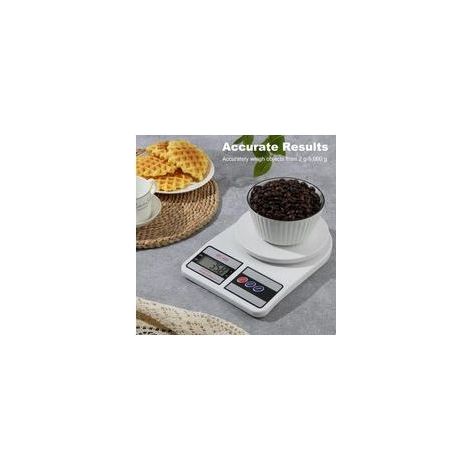 Balance de cuisine électronique en acier inoxydable, capacité de pesée maximale de 10 kg, piles remplaçables Very Baking (1/4)