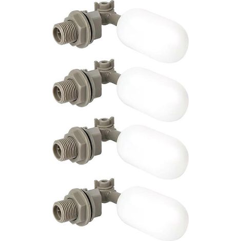 Set mit 4 Mini-Schwimmerventilen (1/2 Zoll) mit verstellbarem Arm zur automatischen Befüllung von Viehtränken (1/5)