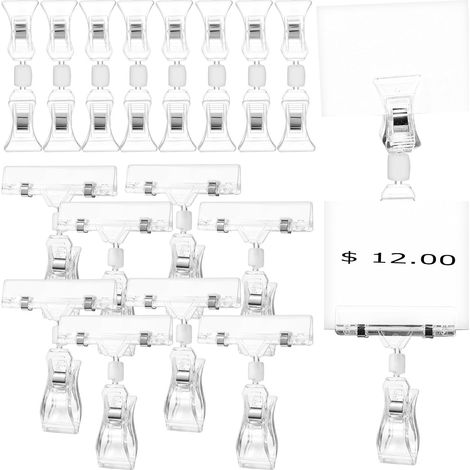 Clips Giratorios Practicales para Exhibir Etiquetas de Precio (1/5)