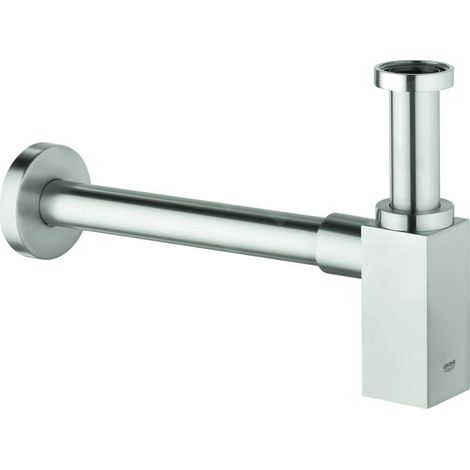 Grohe Siphon en laiton pour lavabo, Technologie StarLight éclatant et durable, Supersteel (40564DC0) (1/3)