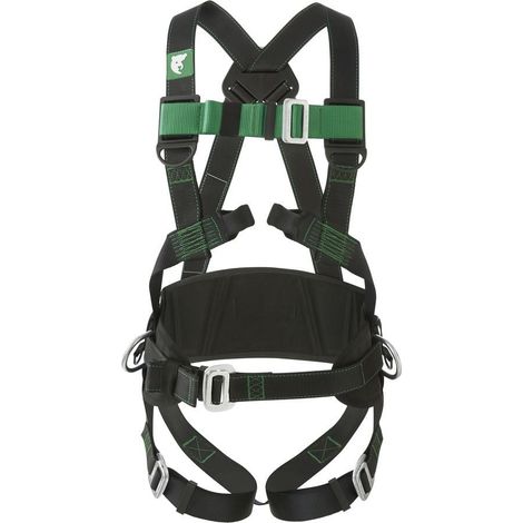Coverguard – Harnais de sécurité antichute – Ceinture de maintien ajustable – 2 points d'accrochage – Capacité utilisateur 140 kg – Norme EPI – Taille universelle