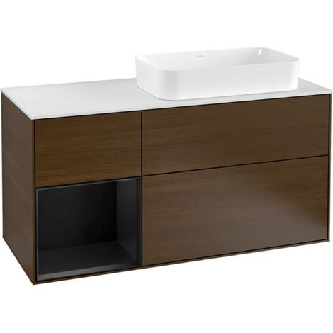 V&B Waschtischunterschrank Wandbeleuchtung Finion 120cm, Pl w m, Reg li bla m Lac, wal ven (1/2)