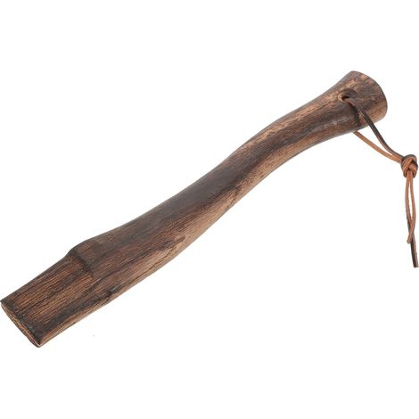 Manche de Hache en Bois de Rechange Incurvé pour Jardinage et Plein Air, Poignée Courte Robuste, Bois Naturel, Remplacement Pratique et Confortable (1/5)