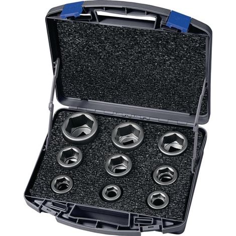 ASW juego de vasos de impacto 740 KS 9 OL 11 pzs. 3/4" - 173800 (1/3)