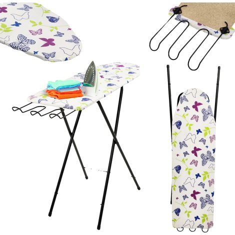 Tabla de planchar, 100 x 30 cm, altura regulable, material ligero, diseño compacto, patas antideslizantes. (1/5)