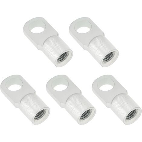 5 Lot Tiges Support à Ressort à Gaz M8 Connecteur à Joint Plat Diamètre Du Trou de 8,5mm Raccord D'extrémité en Acier Zingué pour Portes Capots Auvents Joint à Charnière (1/5)