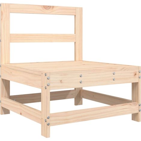 Maison Exclusive - Garten-Mittelsofa Massivholz Kiefer