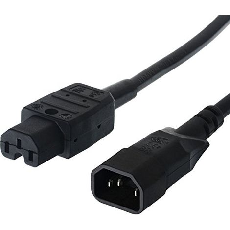 BACHMANN CÂBLE D'ALIMENTATION IEC PRISE IEC320 C14 - C15 D'EMBRAYAGE DISPOSITIFS CHAUD - ALIMENTATION/ADAPTATEUR SECTEUR - CÂBLE
