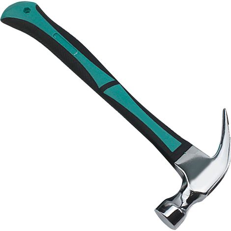 Marteau de sécurité à griffes intégrées LJ-C0002 pour retirer les clous, marteau multifonctionnel avec poignée en caoutchouc, 227 g (1/5)