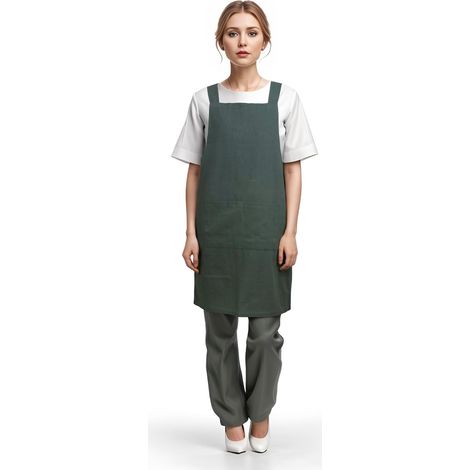 Tablier de cuisine de style japonais avec poches croisées dans le dos pour la maison, la cuisine, le restaurant