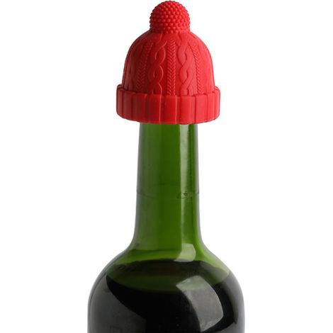 Wiederverwendbarer Silikon-Weinflaschenverschluss für Bier, Whisky, Rotwein (1/5)