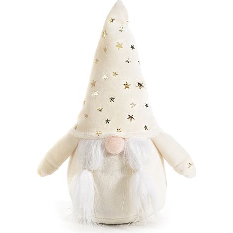 Peluche in Eco-Fur di Mamma Natale con Cappello Decorato FERCOLOR - 13x8x21h cm (1/2)
