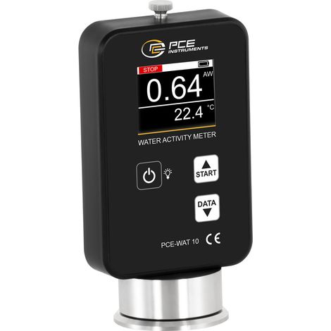 PCE Instruments PCE-WAT 10 Appareil de mesure de l'activité de l'eau température, valeur AW (1/5)